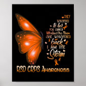 Ik ben de Storm RSD CRPS Awareness Butterfly Poster (Voorkant)