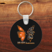 Ik ben de storm RSD CRPS Awareness Butterfly Sleutelhanger (Voorkant)