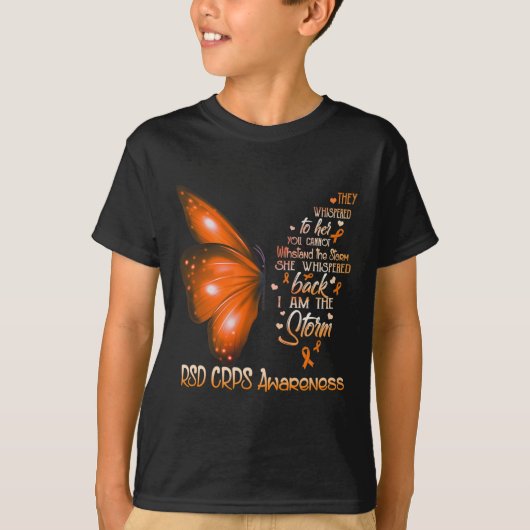 Ik ben de Storm RSD CRPS Awareness Butterfly T-shirt (Voorkant)