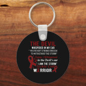 Ik ben de Storm Sickle Cell Warrior Sleutelhanger (Voorkant)
