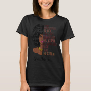 Ik ben de Storm sociale werker zwarte geschiedenis T-shirt