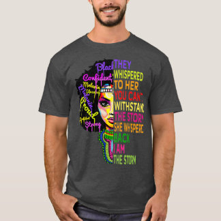 Ik ben de Storm sterke Afrikaanse vrouwenmaand T-shirt