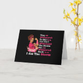 Ik ben de Storm sterkste vrouwelijke borstkankeraa Kaart (Gele Bloem)