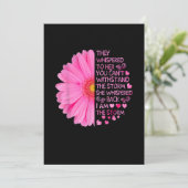 Ik ben de Storm sterkste vrouwelijke borstkankeraa Save The Date (Staand voorkant)