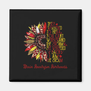 Ik ben de Storm Sunflower Leopard Brain Aneurysm W Magneet