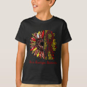 Ik ben de Storm Sunflower Leopard Brain Aneurysm W T-shirt (Voorkant)