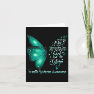 Ik Ben De Storm Tourette Syndroom Bewustzijn Vlind Kaart