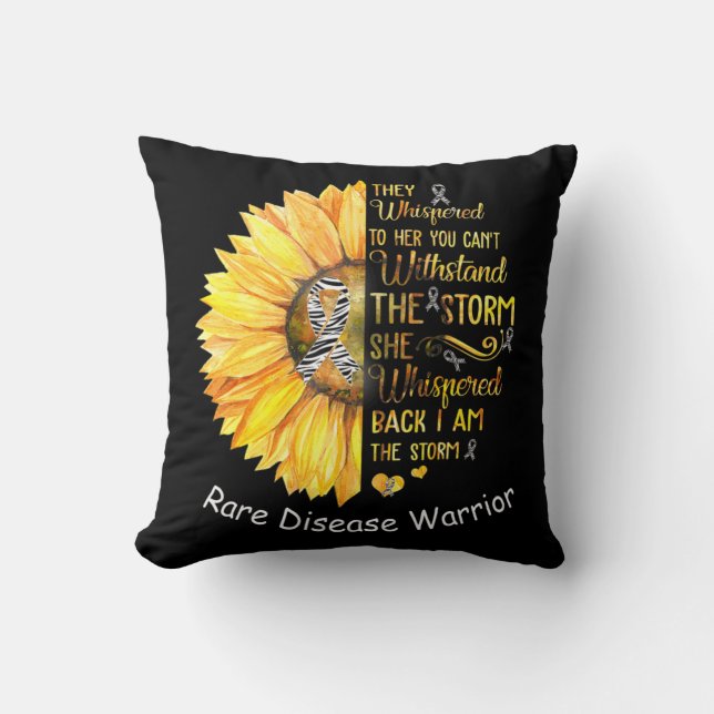Ik ben de Storm Zelden voorkomende ziekte Warrior  Kussen (Voorkant)