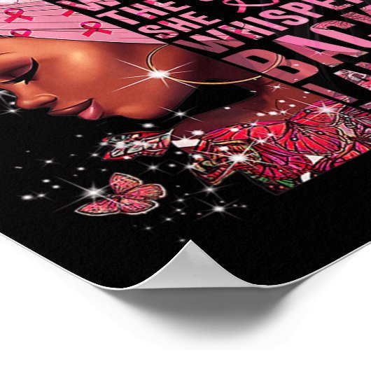 Ik ben de Storm zwarte vrouw na borstkanker Awar Poster (Hoek)