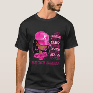 Ik ben de Storm zwarte vrouwen borstkankeroverleve T-shirt