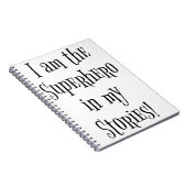 Ik ben de Superheld in mijn verhalen Notitieboek (Rechterzijde)