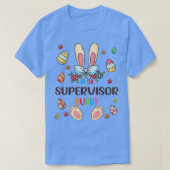 Ik ben de Supervisor Bunny Easter Day Matching Fam T-shirt (Design voorkant)