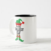 Ik ben de Tallest Elf Tweekleurige Koffiemok (Voorkant links)