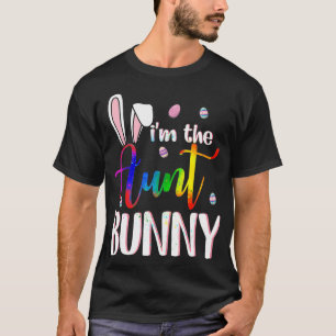 Ik ben de tante Gay Lgbt Bunny Matching Family Pas T-shirt