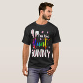 Ik ben de tante Gay Lgbt Bunny Matching Family Pas T-shirt (Voorkant volledig)