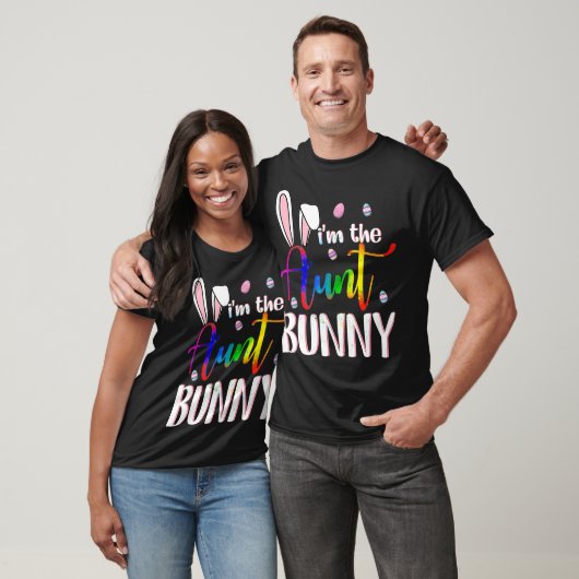 Ik ben de tante Gay Lgbt Bunny Matching Family Pas T-shirt (Unisex)