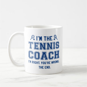 Ik ben de Tennis Coach Koffiemok