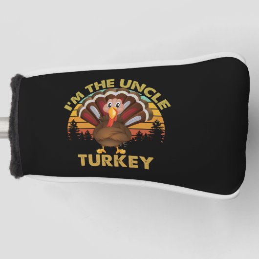 Ik ben de Thanksgiving van de familie Oom Turkije. Golfheadcover (Voorkant)