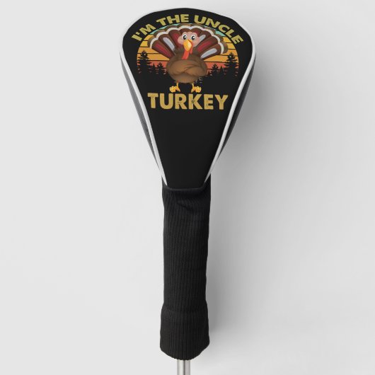 Ik ben de Thanksgiving van de familie Oom Turkije. Golfheadcover (Voorkant)