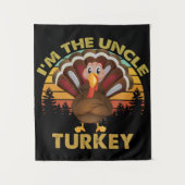 Ik ben de Thanksgiving van de familie Oom Turkije. Wandkleed (Voorkant)