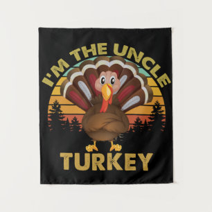Ik ben de Thanksgiving van de familie Oom Turkije. Wandkleed