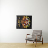 Ik ben de Thanksgiving van de familie Oom Turkije. Wandkleed (In Situ (horizontaal))