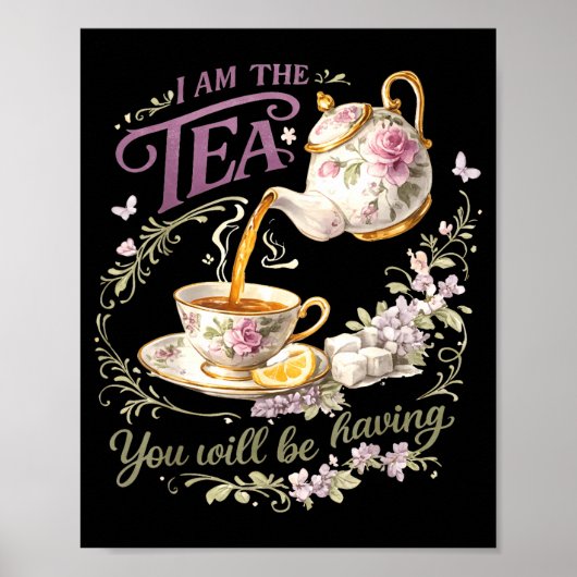 Ik ben de thee die je gaat drinken poster (Voorkant)