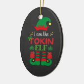 Ik ben de Tokin' Elf Keramisch Ornament (Links)