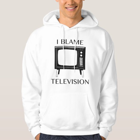 Ik ben de tv schuldig hoodie (Voorkant)
