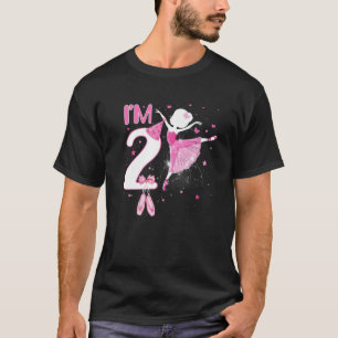 Ik ben de tweede verjaardag van Ballerina Girls Ba T-shirt