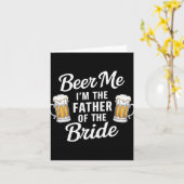 Ik ben de vader van de Bride grappige Drink.. Kaart (Gele Bloem)