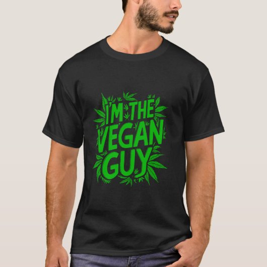 Ik ben de Vegan Guy T-shirt (Voorkant)