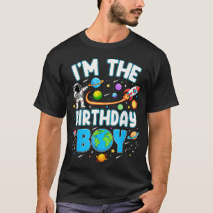 IK Ben De Verjaardags Astronaut Familie Ruimte T-shirt