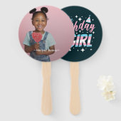Ik ben de Verjaardags Meisje, Foto Hand Fan Handwaaier (Voorkant en achterkant)