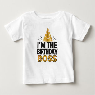 "Ik ben de Verjaardagsbaas" - Baby T-shirt