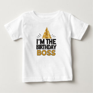 "Ik ben de Verjaardagsbaas" - Baby T-shirt