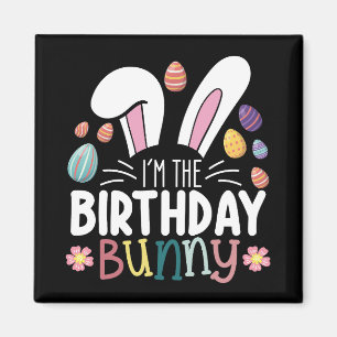 Ik ben de verjaardagsbunny Paasfamilie Matching Magneet