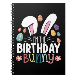 Ik ben de verjaardagsbunny Paasfamilie Matching Notitieboek