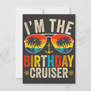 Ik ben de verjaardagscruiser Vakantie Briefkaart