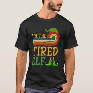 Ik ben de vermoeide elf matching groep kerstfeest  t-shirt