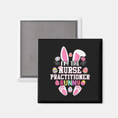 Ik ben de verpleegkundige Practitioner Bunny Happy Magneet (Voorkant / Achterkant)