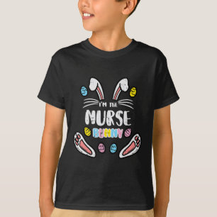 Ik ben de verpleegster Bunny Cute Pasen Matching F T-shirt