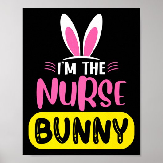 Ik ben de verpleegster Bunny Konijnenoren Ei Grapp Poster (Voorkant)