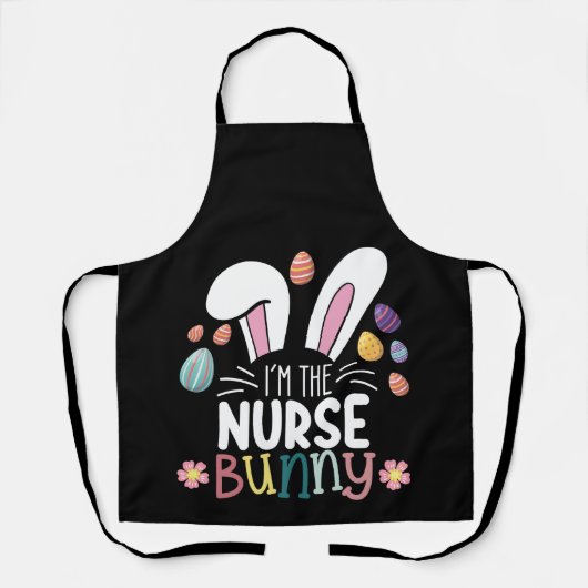 Ik ben de verpleegster Bunny Paas Matching Schort (Voorkant)