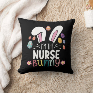 Ik ben de verpleegster Bunny Pasen Matching Kussen