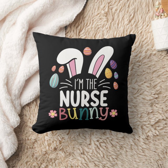 Ik ben de verpleegster Bunny Pasen Matching Kussen (Deken)