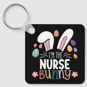 Ik ben de verpleegster Bunny Pasen Matching Sleutelhanger