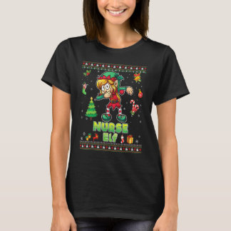 Ik ben de verpleegster Elf bijpassende gezins Kers T-shirt