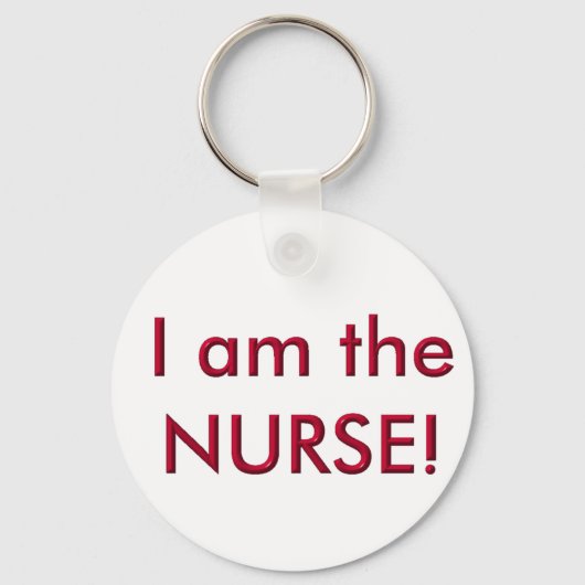 Ik ben de verpleegster sleutelhanger (Voorkant)