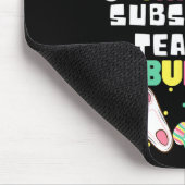 Ik ben de vervangende leraar Bunny Funny Rabbit Ea Muismat (Hoek)